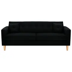 BODEVIR - Sofa New Retro 3CG Felpa 05 Negro