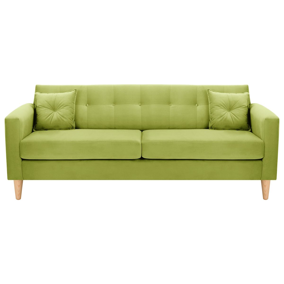 BODEVIR - Sofa New Retro 3CG Felpa 05 Pistacho
