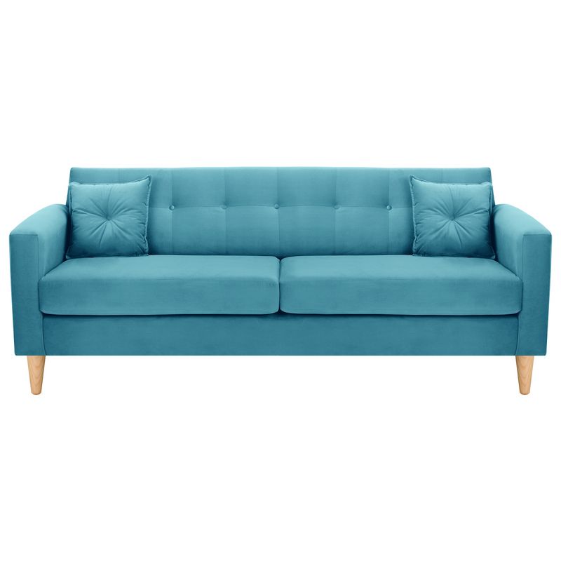 BODEVIR - Sofa New Retro 3CG Felpa 05 Turquesa