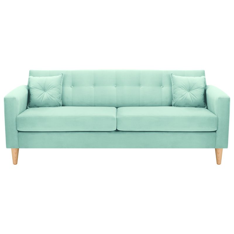 BODEVIR - Sofa New Retro 3CG Felpa 05 Verde Agua