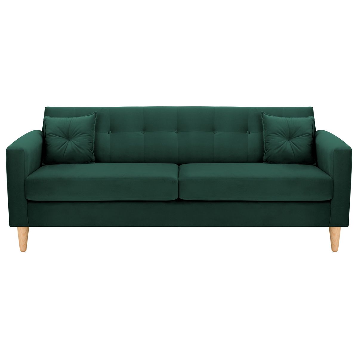 BODEVIR - Sofa New Retro 3CG Felpa 05 Verde Botella