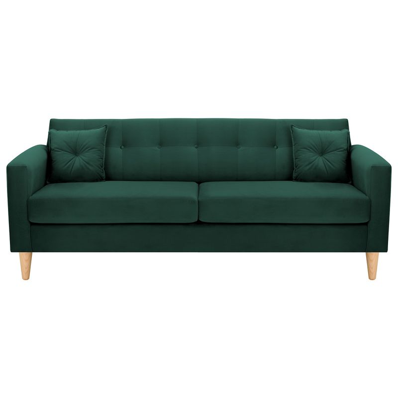 BODEVIR - Sofa New Retro 3CG Felpa 05 Verde Botella