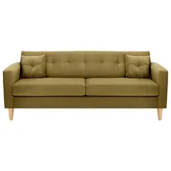 BODEVIR - Sofa New Retro 3CG Felpa 05 Verde Musgo