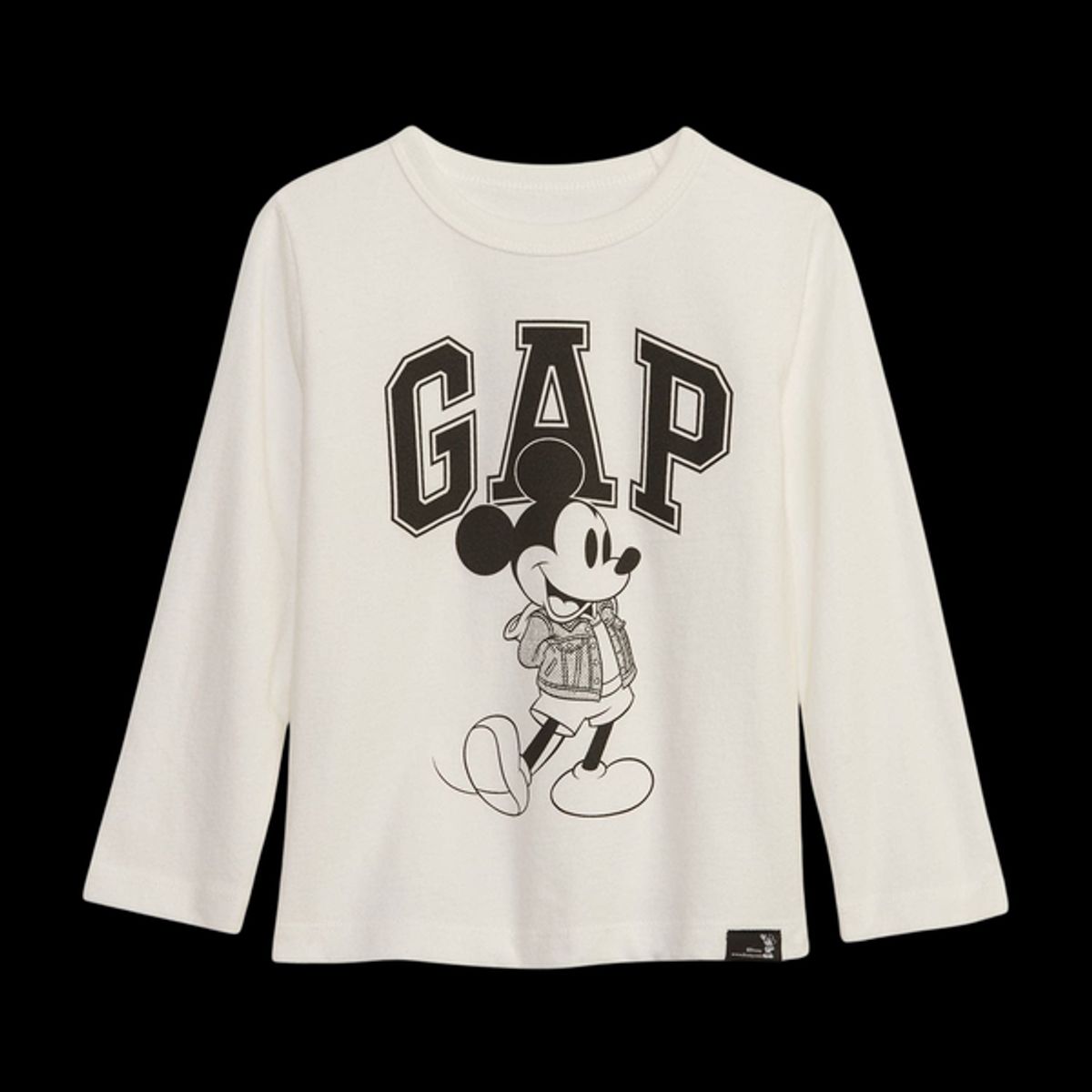 GAP - Polera Mickey Mouse Manga Corta Hombre Blanco