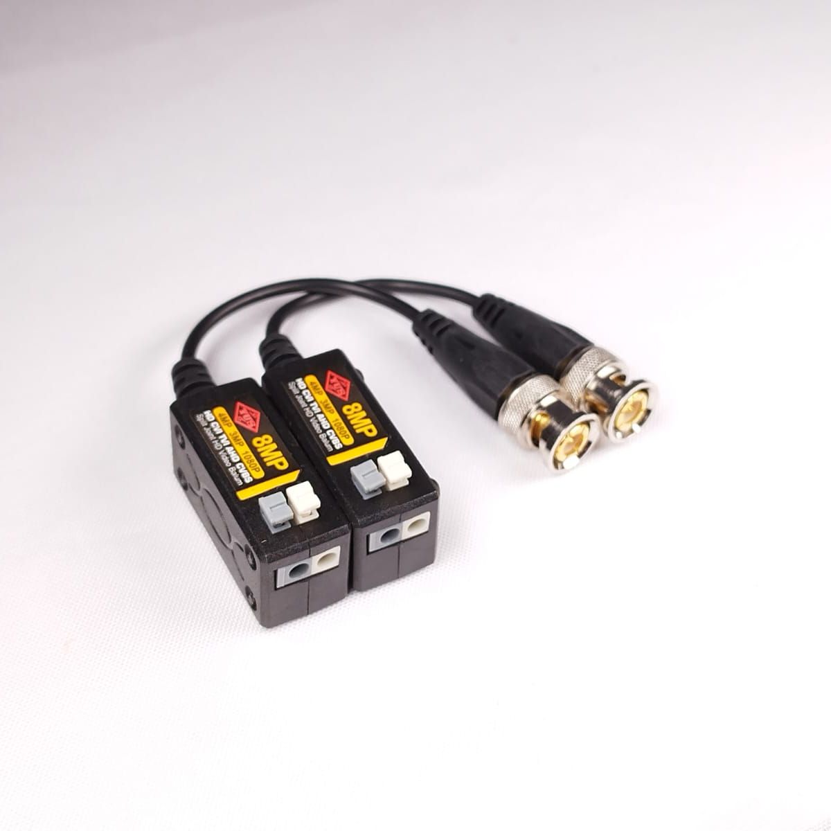 GENERICO - Pack 4 Video Balun 8mp Y 4 Par Conectores Dc.