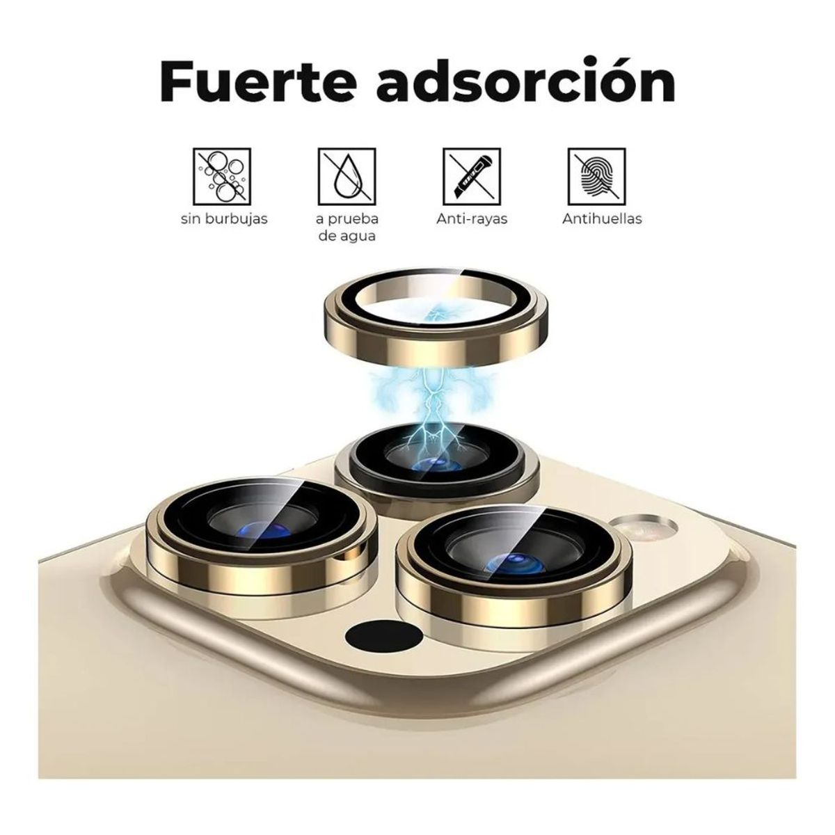 GENERICO - Vidrios Protectores Camara Para iPhone 13 Pro Max Len Sun