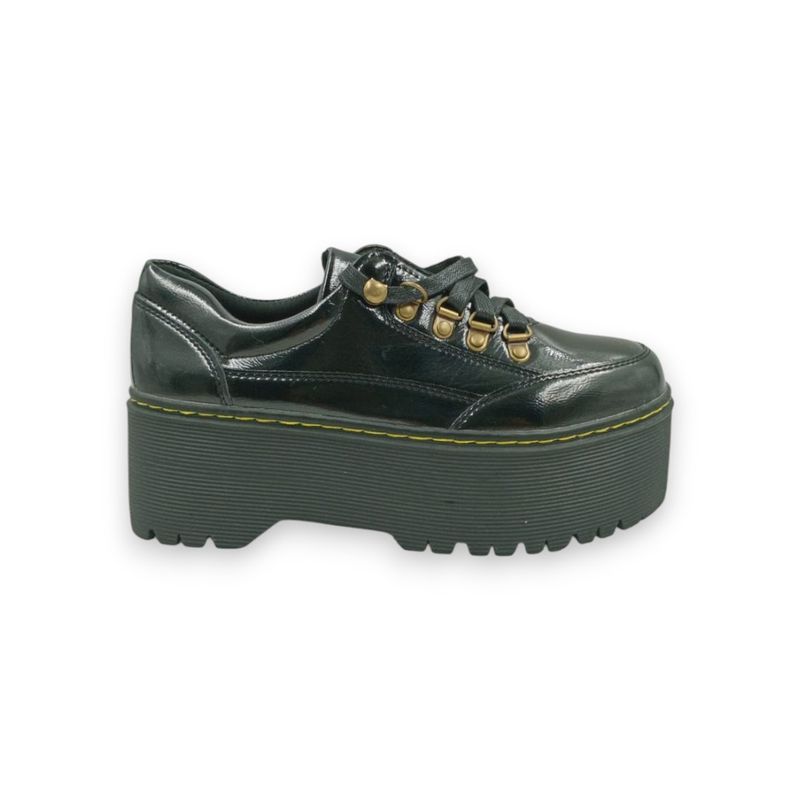 HERIEL - Zapato Negro Plataforma Mujer