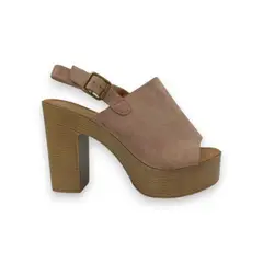 HERIEL - Sandalia Rosa Plataforma Mujer.