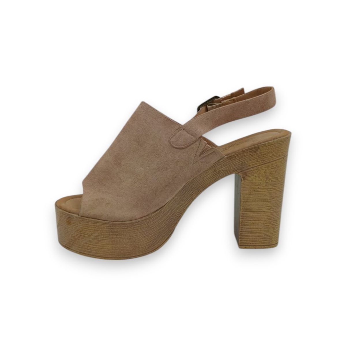 HERIEL - Sandalia Rosa Plataforma Mujer