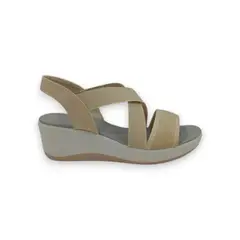 HERIEL - Sandalia Khaki Plataforma Mujer