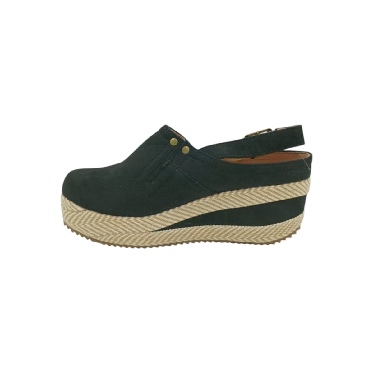 HERIEL - Zapato Panchita Negra Plataforma