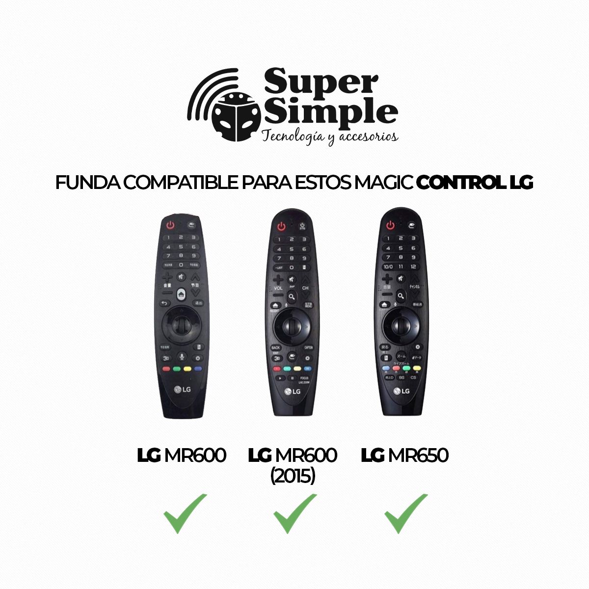 URBANCASE - Funda De Silicona Para Control LG Magic - Tv 2015 A 2020