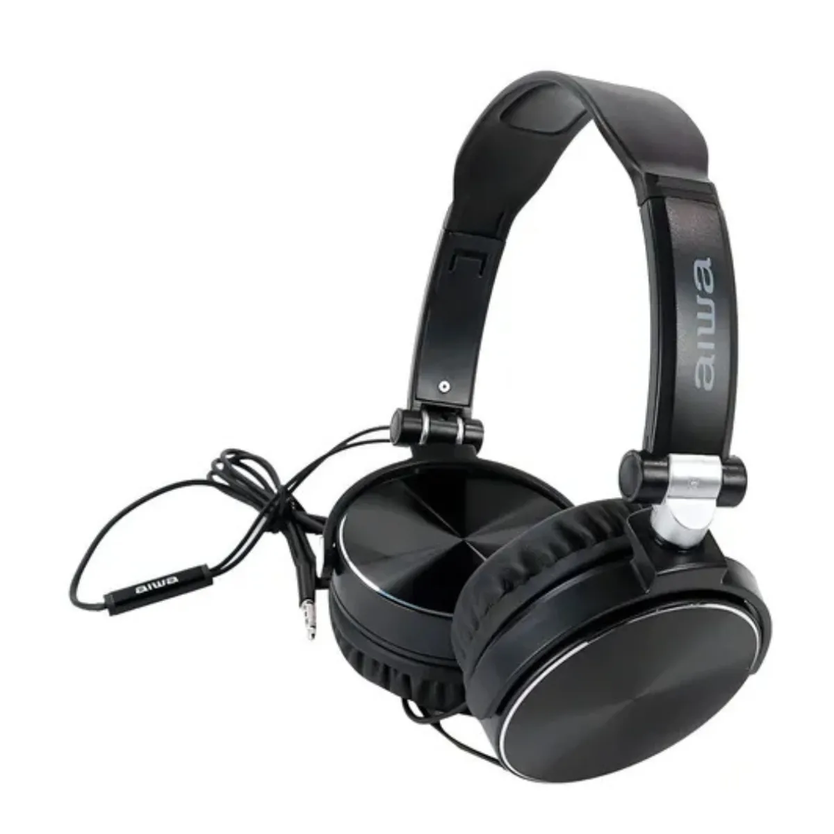 AIWA - AUDIFONOS AlAMBRICOS AIWA AWX107B 1,2 MTS ESTEREO NEGRO