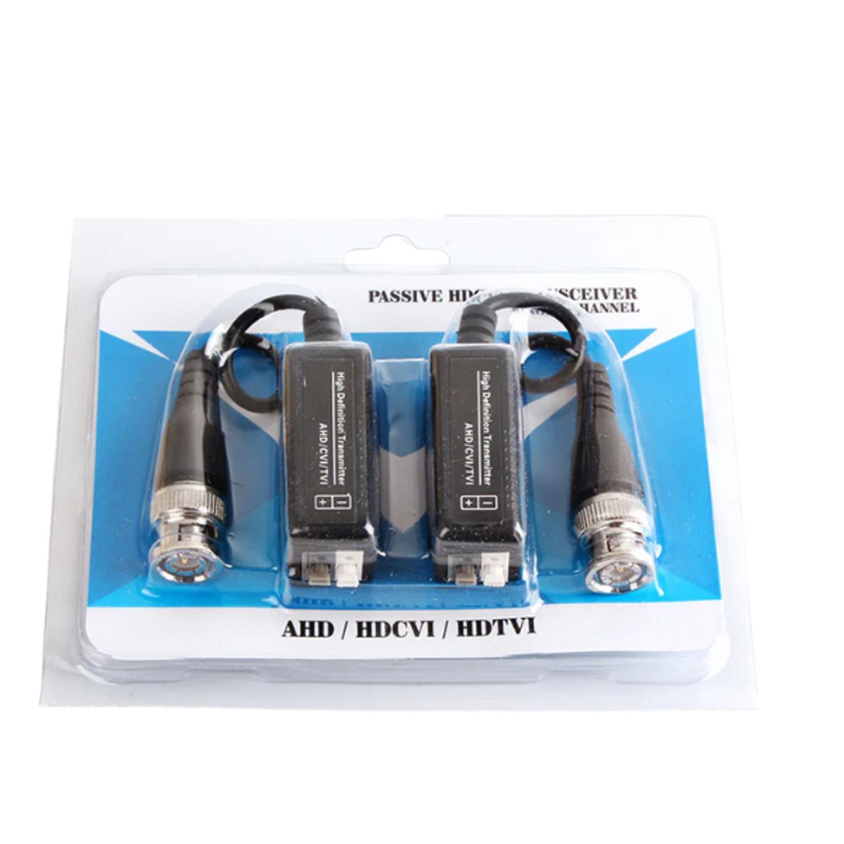GENERICO - Pack 4 Video Balun 720/1080p + 4 Pares De Conectores Dc