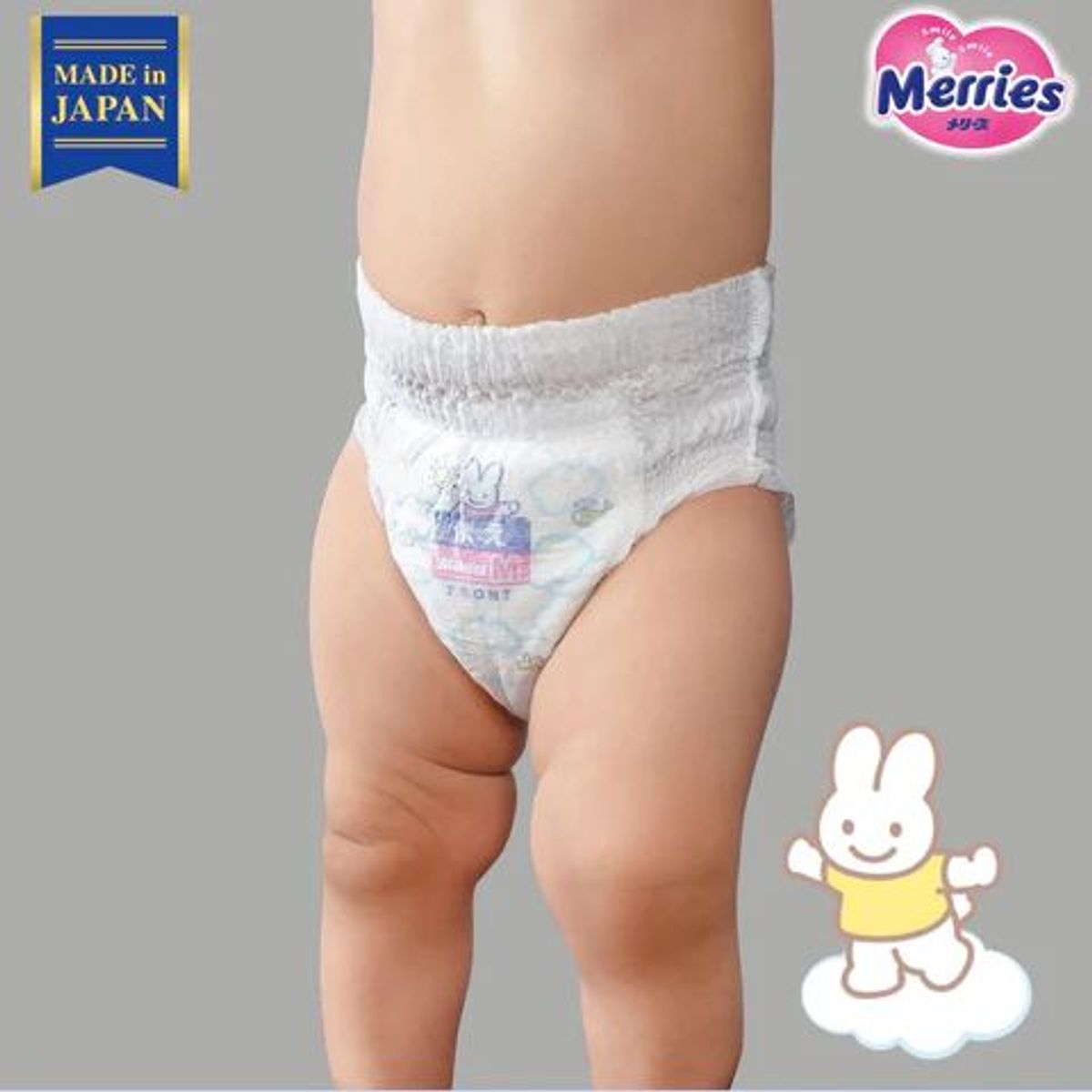 MERRIES - Pañal MERRIES velcro Talla L 48un 9-14kg
