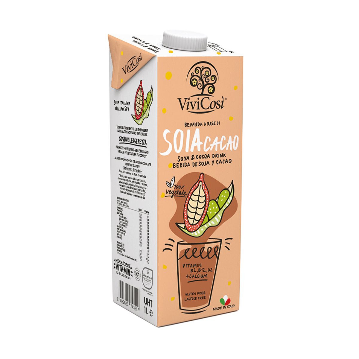 GENERICO - Bebida De Soya Chocolate Vivicòsi 1l Sabor Intenso