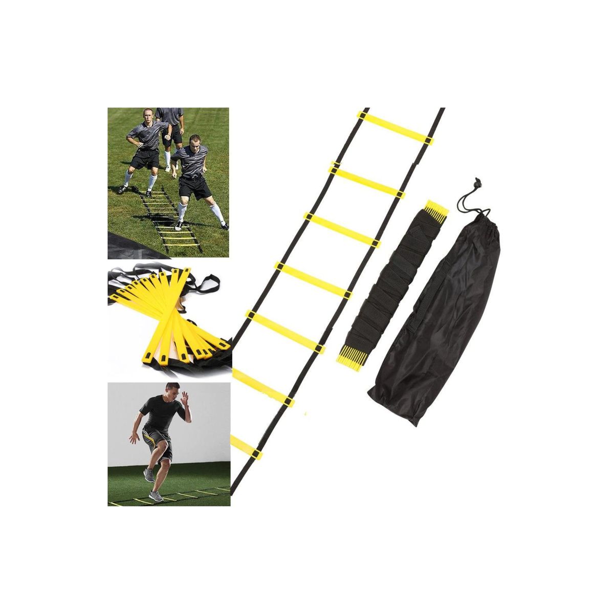 GENERICO - Escalera De Coordinacion 6 Metros X 12 Peldaños Deportivo