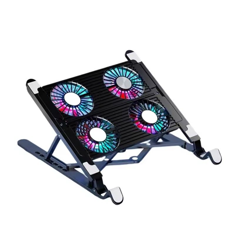 CORRERREY - Nuevo soporte Base para enfriador de ordenador portátil con 4 ventiladores
