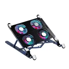 CORRERREY - Nuevo soporte Base para enfriador de ordenador portátil con 4 ventiladores