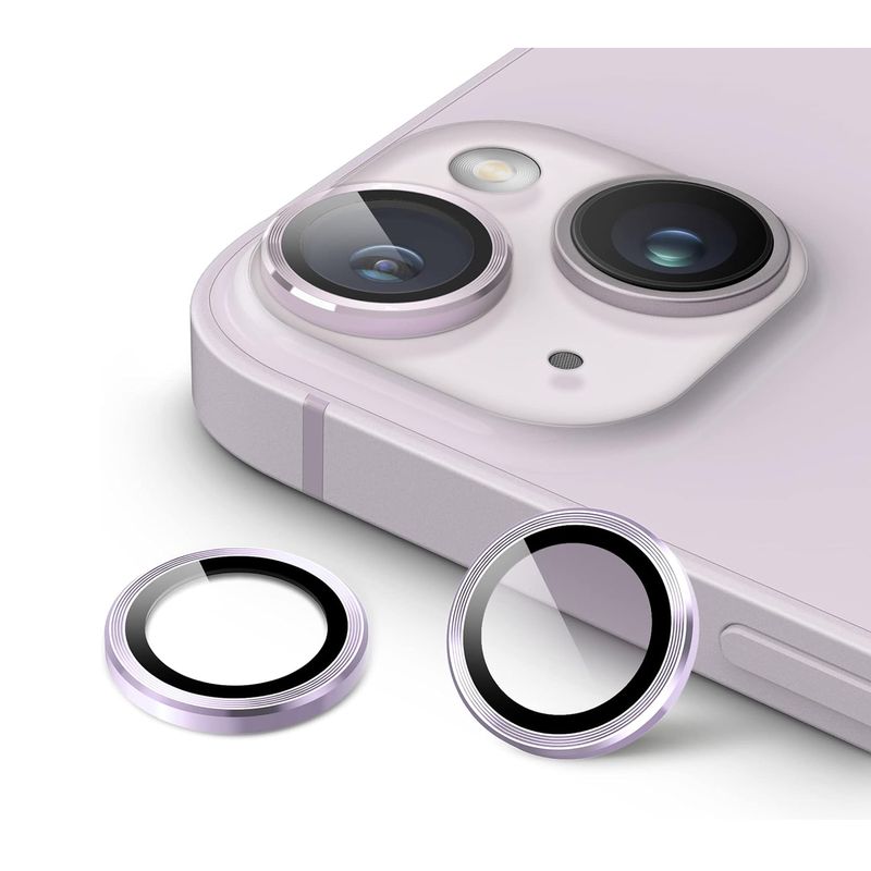 JOIGO - Protector de Lentes de Camara Para iPhone 14 / 14 Plus Metalizada Purpura