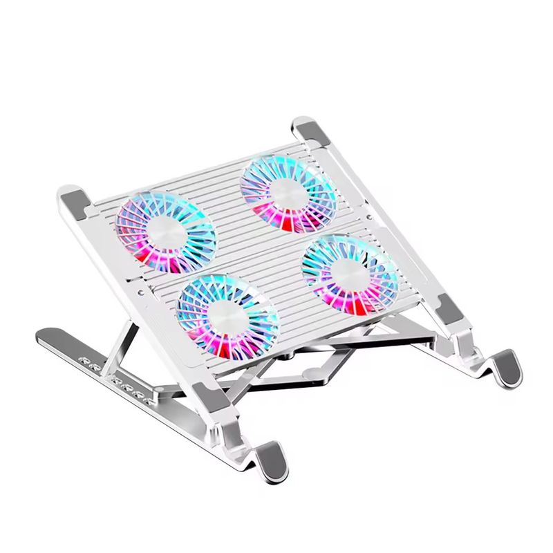 CORRERREY - Nuevo soporte Base para enfriador de ordenador portátil con 4 ventiladores