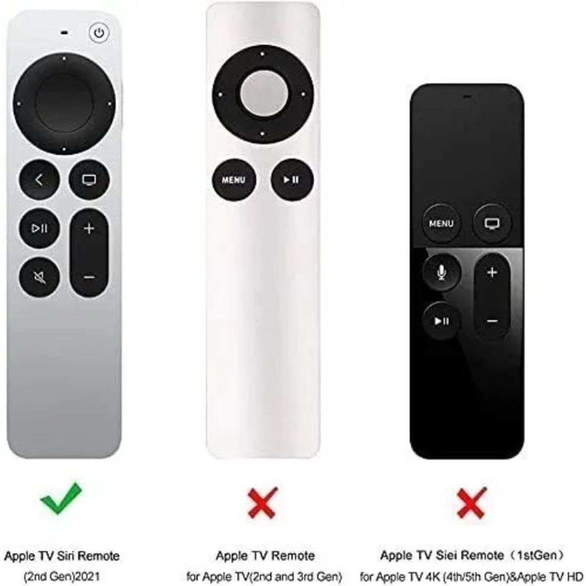 URBANCASE - Funda Urbancase De Silicona para Apple TV 4k y 4k 3 G° Rojo