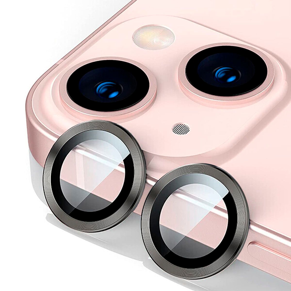 JOIGO - Protector de Lentes de Camara Para iPhone 14 / 14 Plus Metalizada Negro