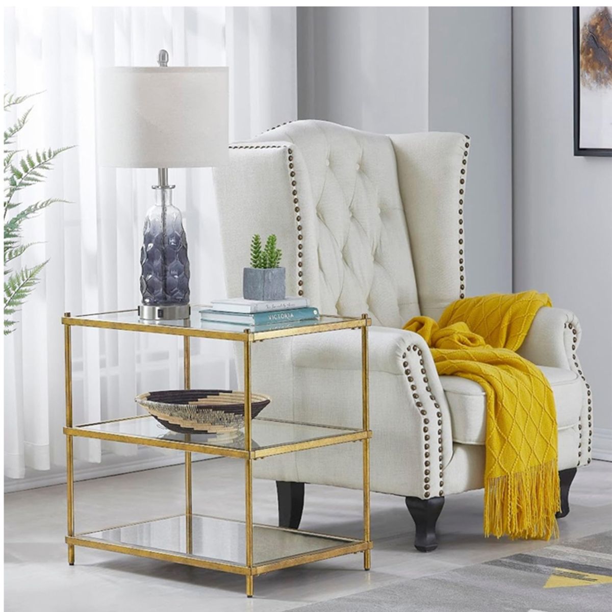 MSA MUEBLES SANTA ANA - Mesa Apoyo Gold Drag