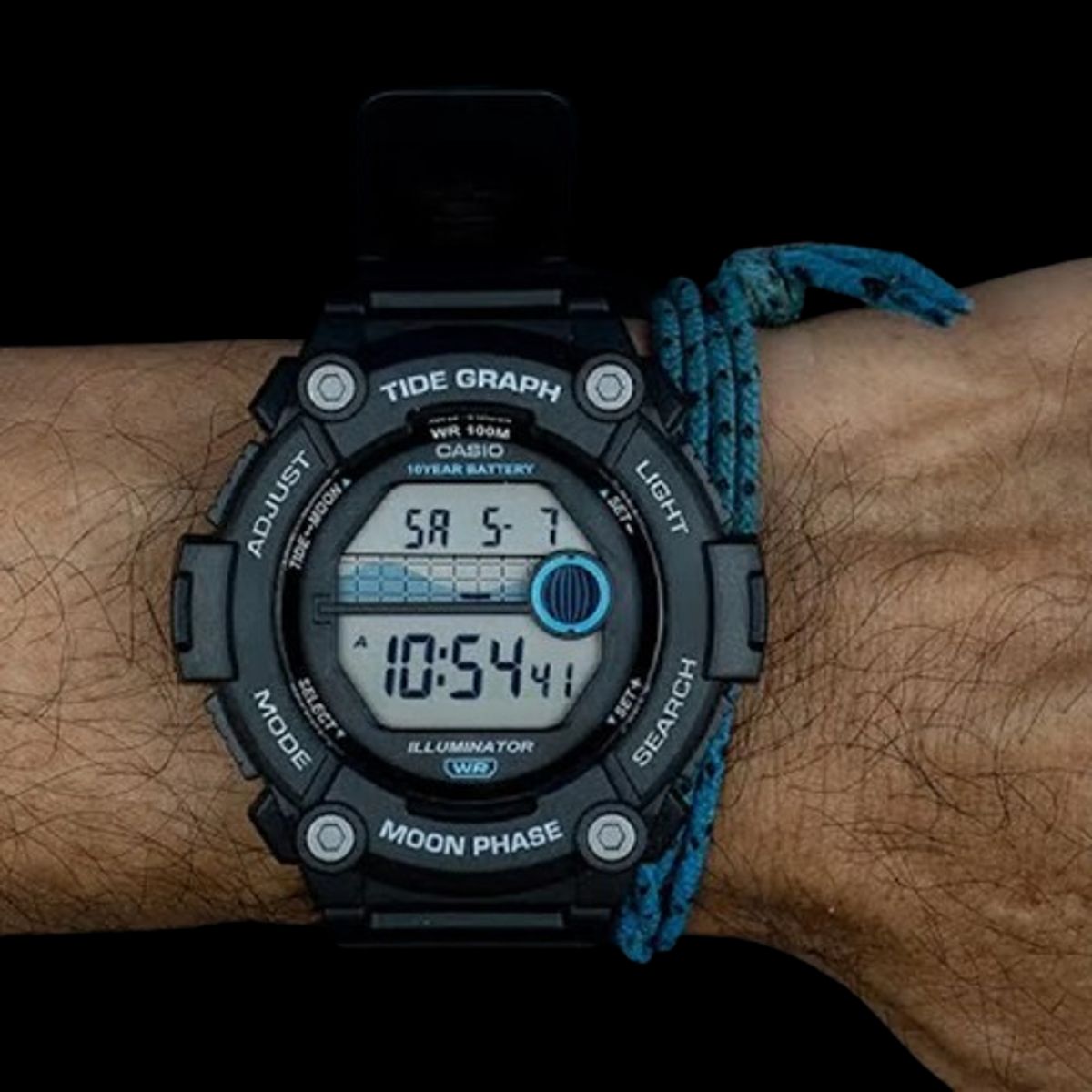 CASIO - reloj casio ws1300h-1av hombre marea fase lunar