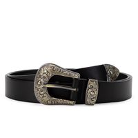 Cinturón - Mujer - Ancho 3 cms - - Negro