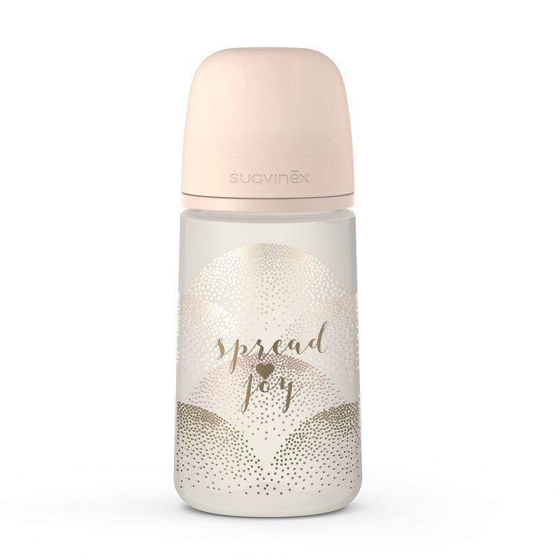 SUAVINEX - MAMADERA 270 ML FISIOLÓGICA SX PRO FLUJO MEDIO JOY BEIGE