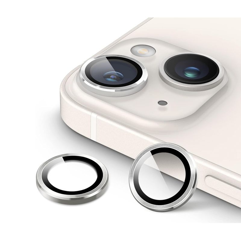 JOIGO - Protector de Lentes de Camara Para iPhone 14 14 Plus Plateado