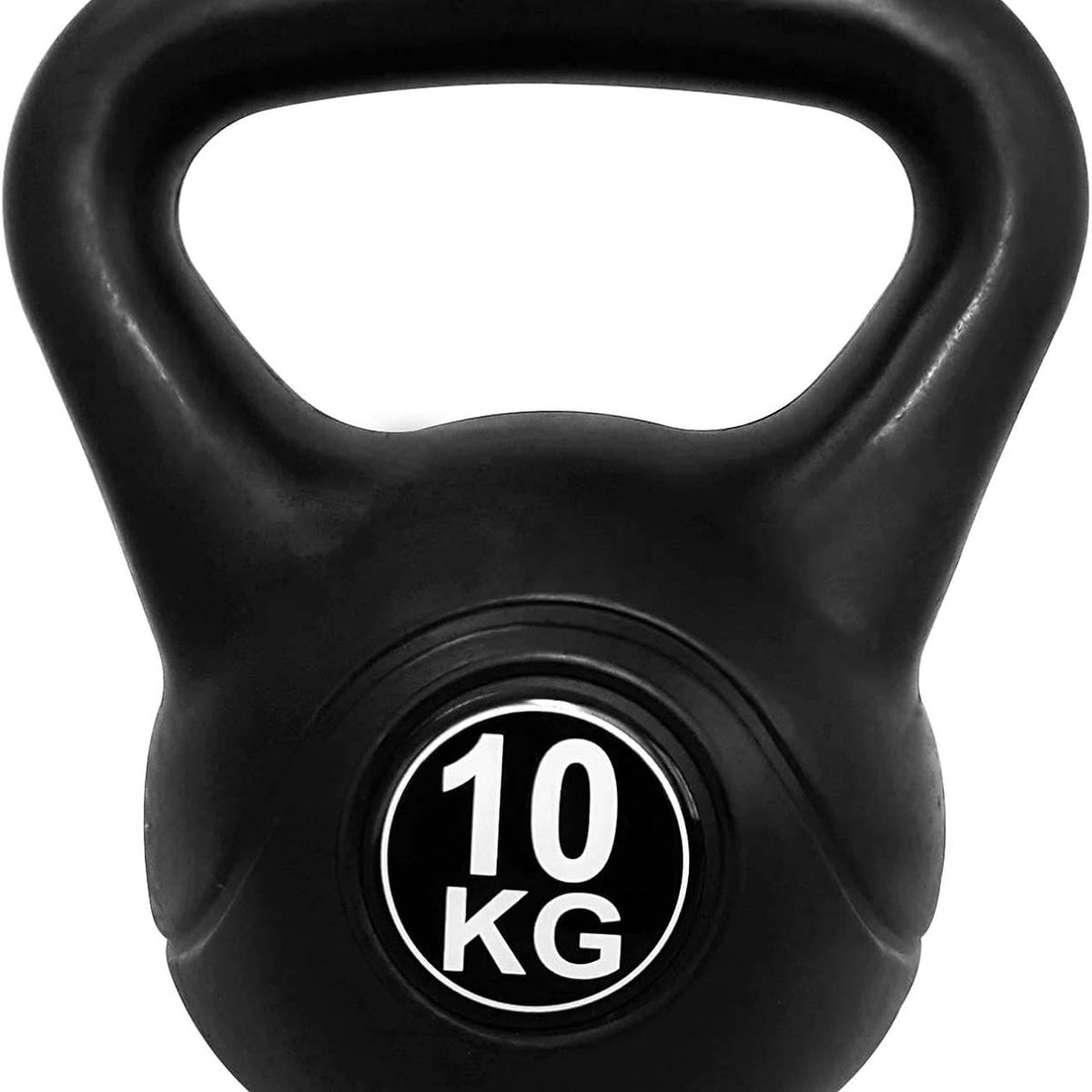 GENERICO - Pesa Rusa Kettlebell 10kg Entrenamiento  Crossfit  Fitness Color Negro