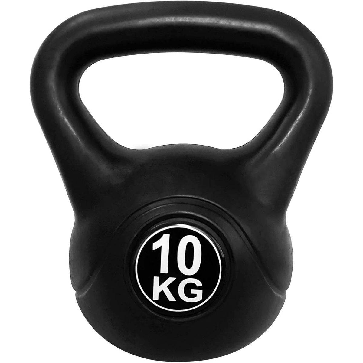 GENERICO - Pesa Rusa Kettlebell 10kg Entrenamiento  Crossfit  Fitness Color Negro