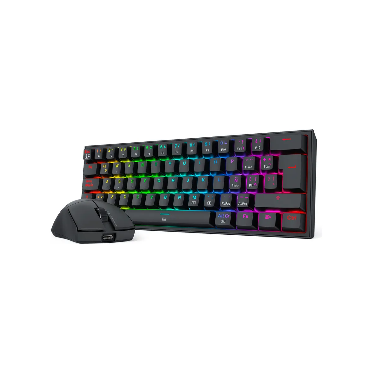 REDRAGON - Kit Gamer Redragon S143 Teclado + Mouse Negro