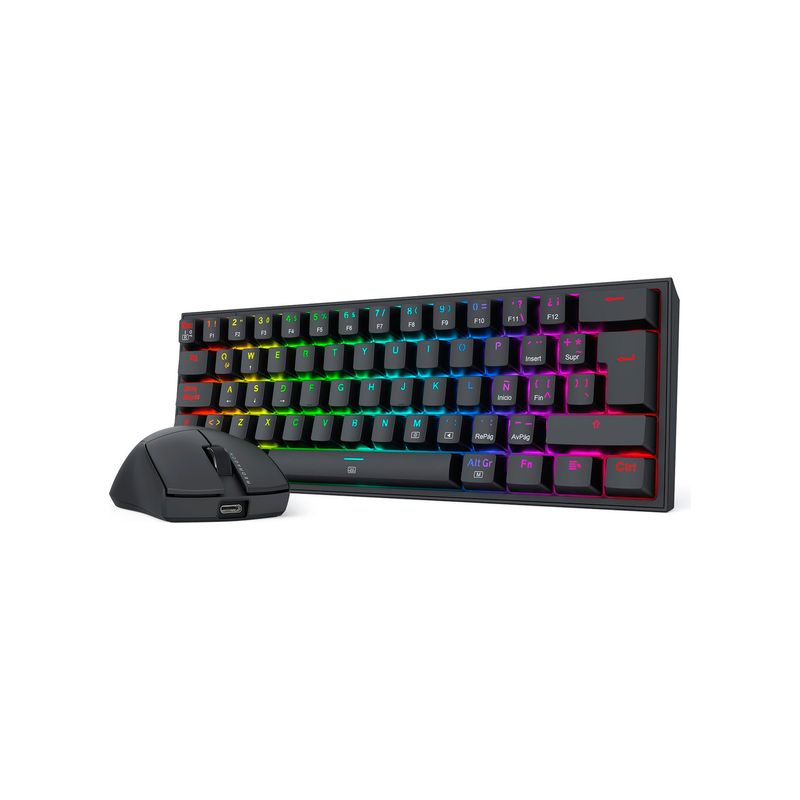 REDRAGON - Kit Gamer Redragon S143 Teclado + Mouse Negro.