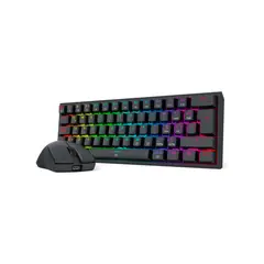 REDRAGON - Kit Gamer S143 Teclado + Mouse Negro.