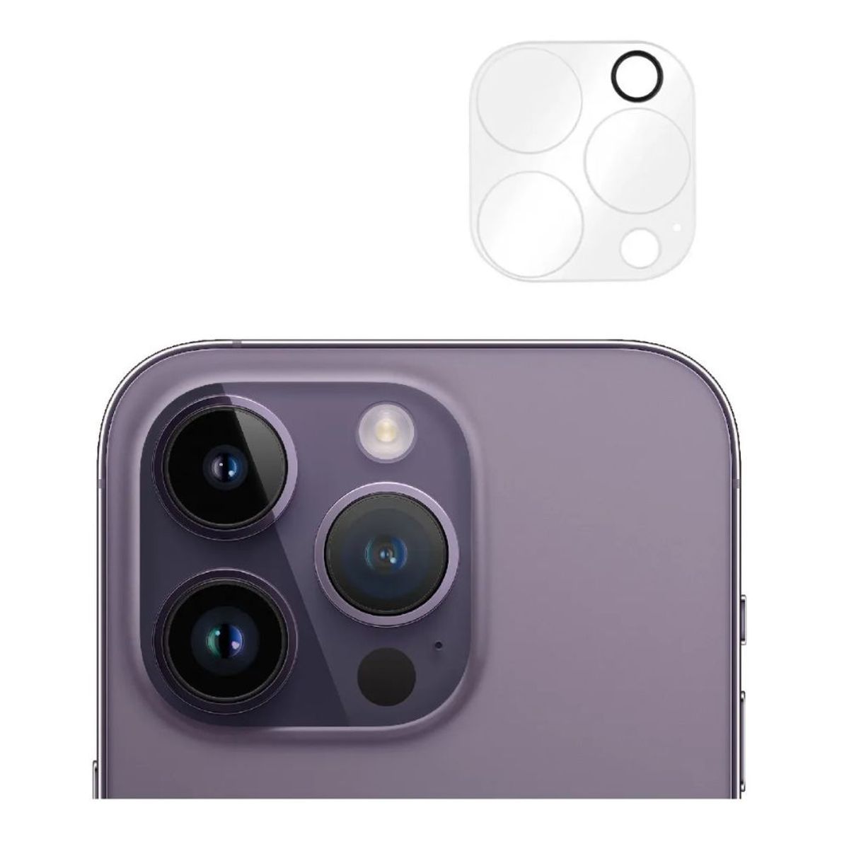 GENERICO - Lamina Vidrio Protector Camara Para iPhone 14 Pro - Pro Max