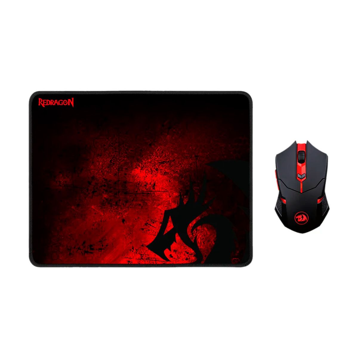 REDRAGON - Kit Gamer Redragon Mouse Inalámbrico + Mousepad M601WL-BA