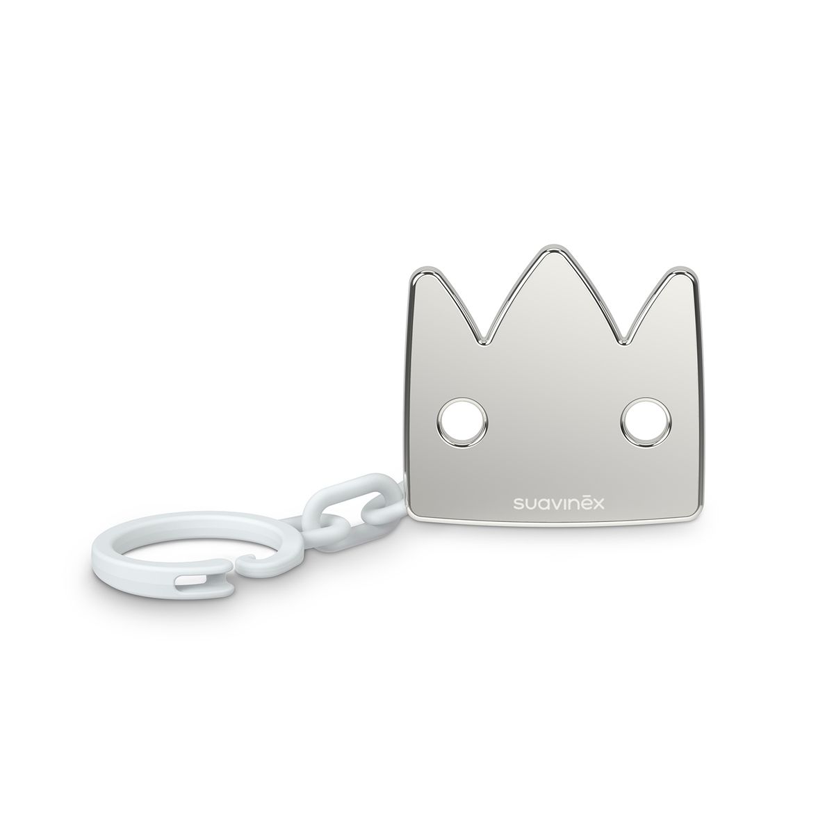 SUAVINEX - BROCHE PARA CHUPETE +0 MESES JOY GRIS