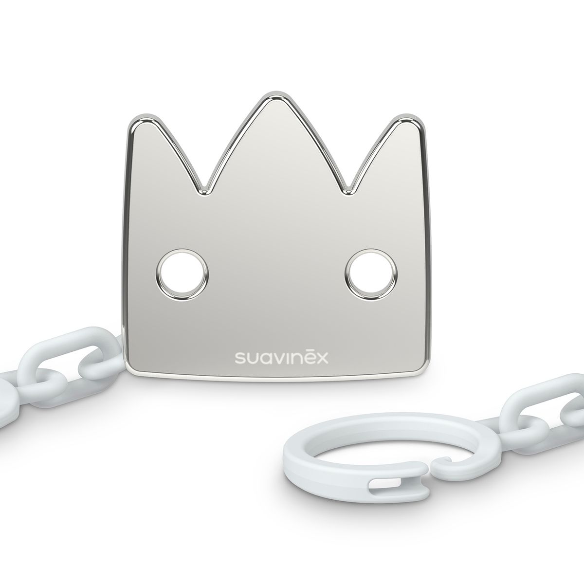 SUAVINEX - BROCHE PARA CHUPETE +0 MESES JOY GRIS