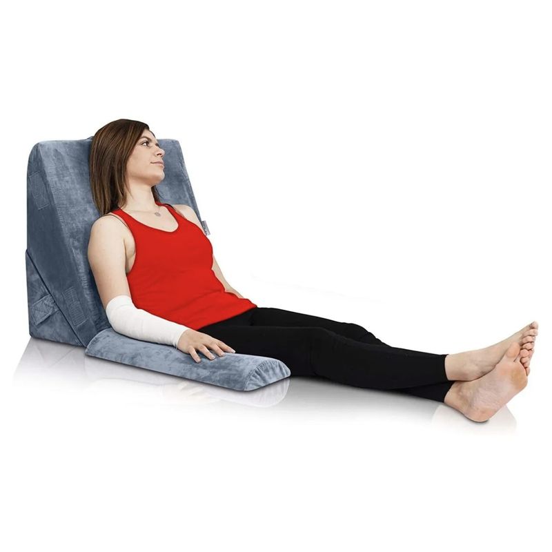 GENERICO - Almohada Cuña Cojín Espuma Viscoelástica Lumbar Cervical.