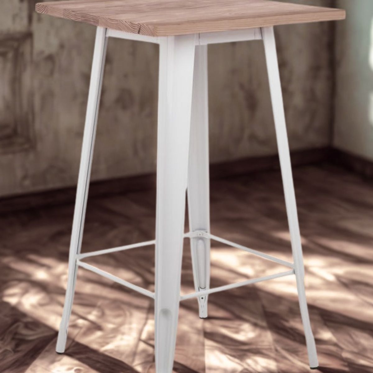 CORI CORI - Mesa Tolix Bar Blanca