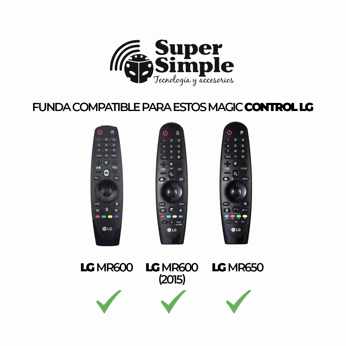 URBANCASE - Funda De Silicona Para Control LG Magic - Tv 2015 A 2020