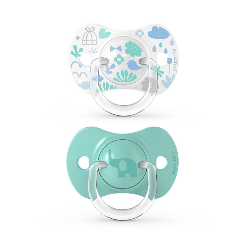 SUAVINEX - CHUPETE FISIOLOGICO SILICONA 6-18 MESES 2UN MEMORIES VERDE