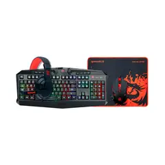 REDRAGON - Kit Gamer Teclado + Audífonos + Mouse S101-BA.