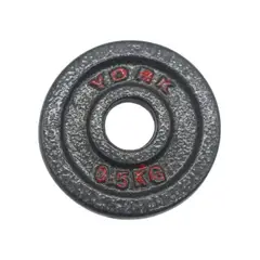 GENERICO - Pesa Disco Para Barra Mancuernas O Barra 0.5 Kg Acero