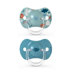 SUAVINEX - CHUPETE FISIOLOGICO SILICONA 6-18 MESES 2UN FOREST AZUL