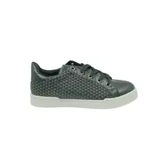 HERIEL - Zapatilla Negra Ecocuero Mujer