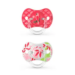 SUAVINEX - CHUPETE FISIOLOGICO SILICONA 6-18 MESES 2UN JUNGLE ROSADO